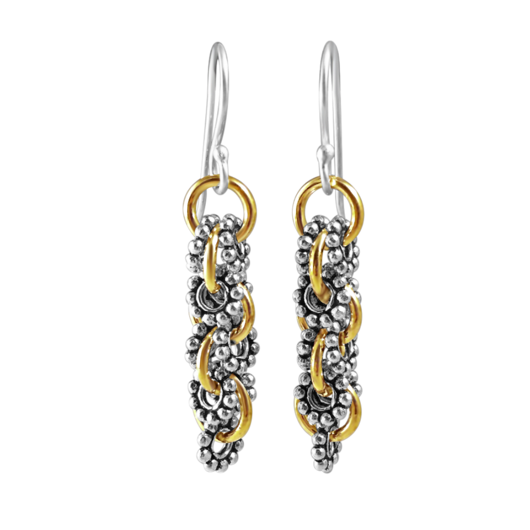 sterling silver daisy dangle earrings