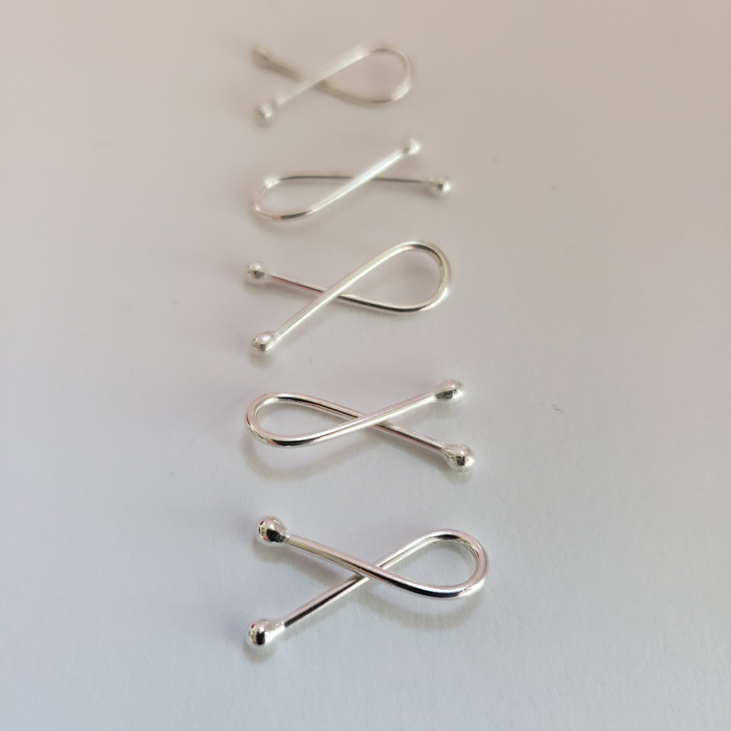 Silver Stitch Markers for Knitting and Crochet in 4 sizes